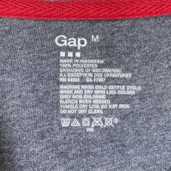 Gap Women’s Grey Terry Fleece Zip Up Lightweight Hooded Jacket Size M - Picture 3 of 4